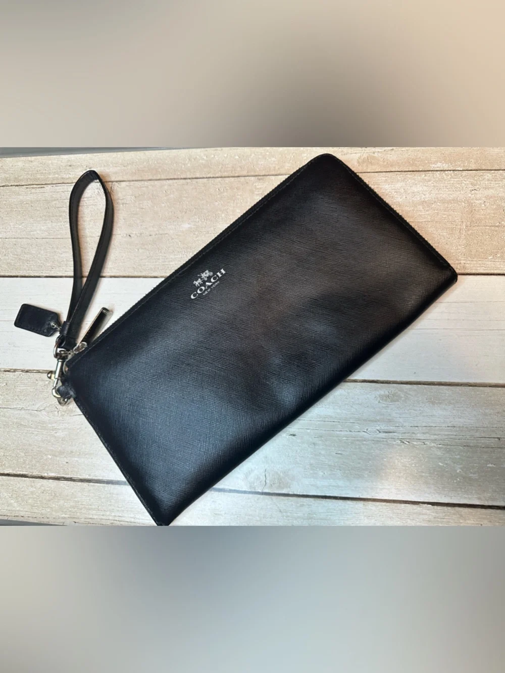 Coach Large Corner Zip Wristlet/Clutch